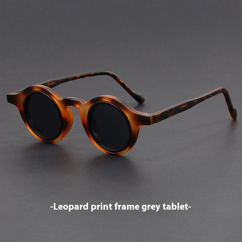 Handgefertigte Retro-Sonnenbrille mit Tofu-Pudding-Rahmen Damen-Retro-Sonnenbrille mit dickem Rahmen