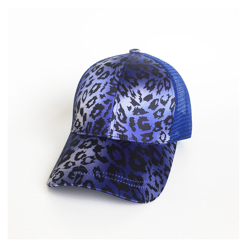 Damen Mode Leopard Print Baseballmütze