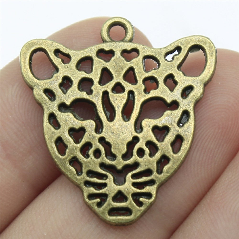 Schmuckzubehör DIY Handmade Leopard Head Anhänger