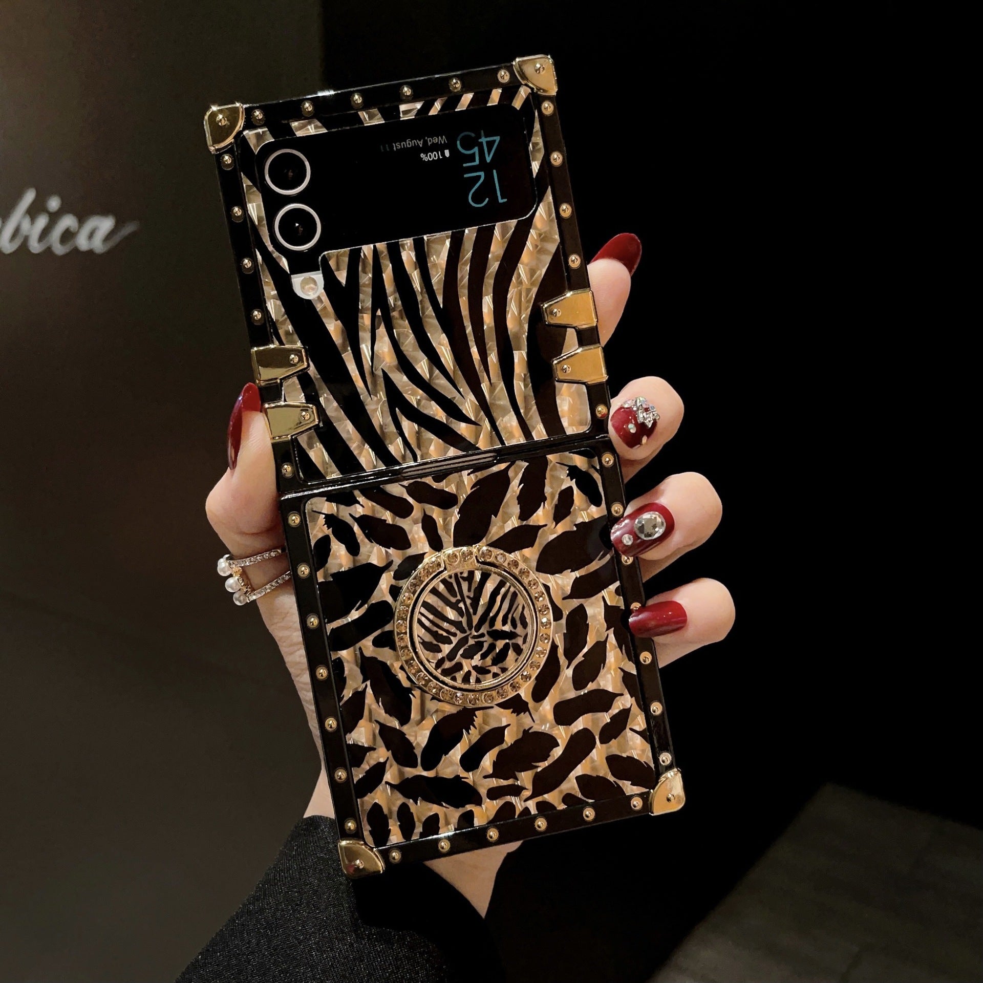 Klassische Mode Leopard Print Handytasche
