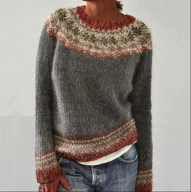 Herbst-Strickpullover für Frauen