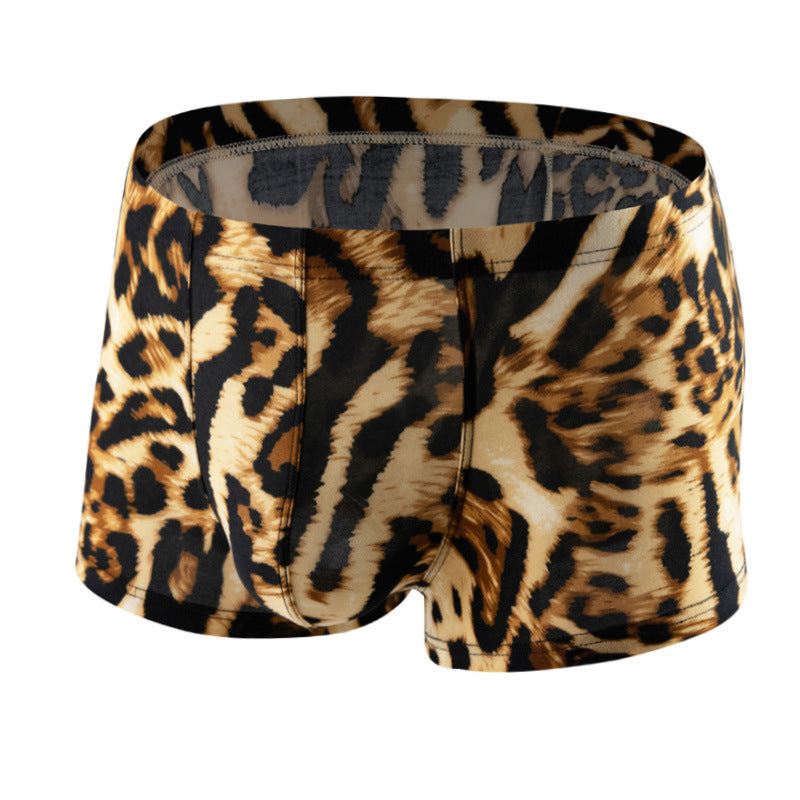Mode Leopardenmuster Flat Herrenmode Leopardenmuster Boyshorts