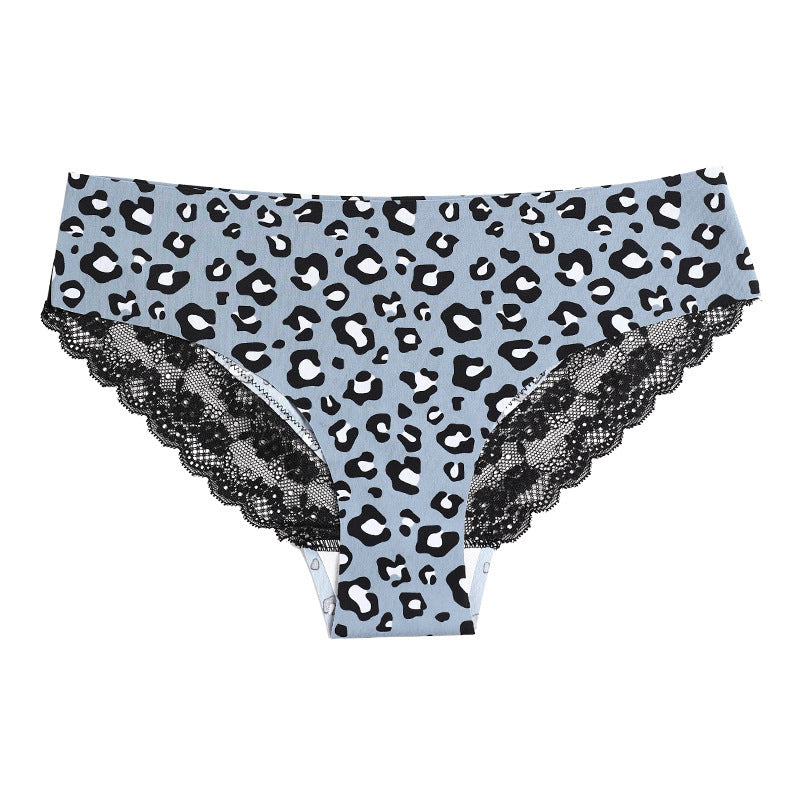 Ladies Lace Leopard Print Unterwäsche ohne Spuren