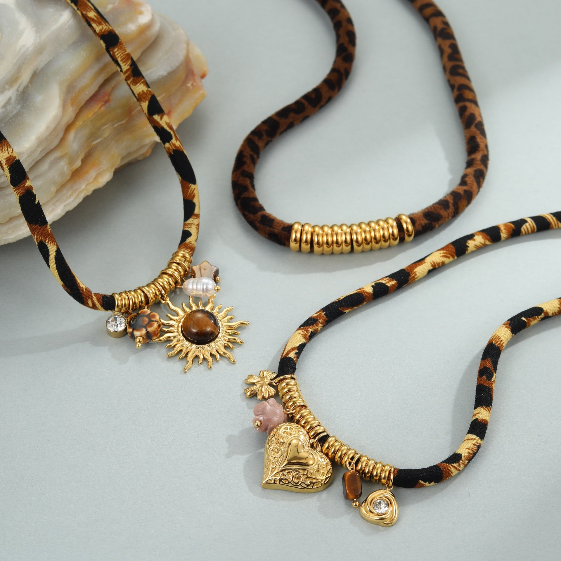 Leopard Series Stainless Steel Necklace For Women Jewelry