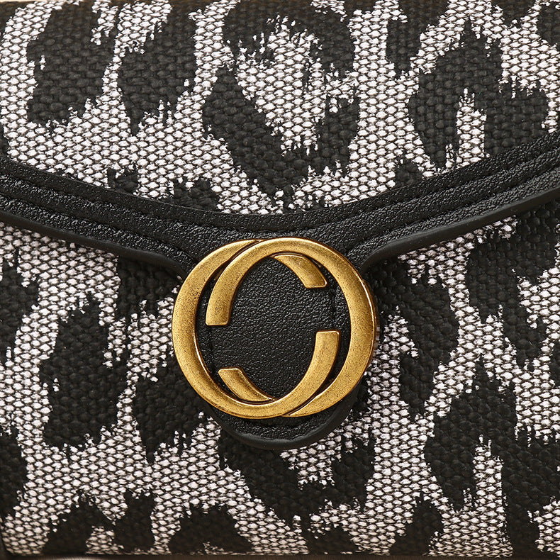 Neue Leopard Print Frauen Brieftasche Multi-Card-Slot Münze Geldbeutel All-in-One-Kupplung Karteninhaberin