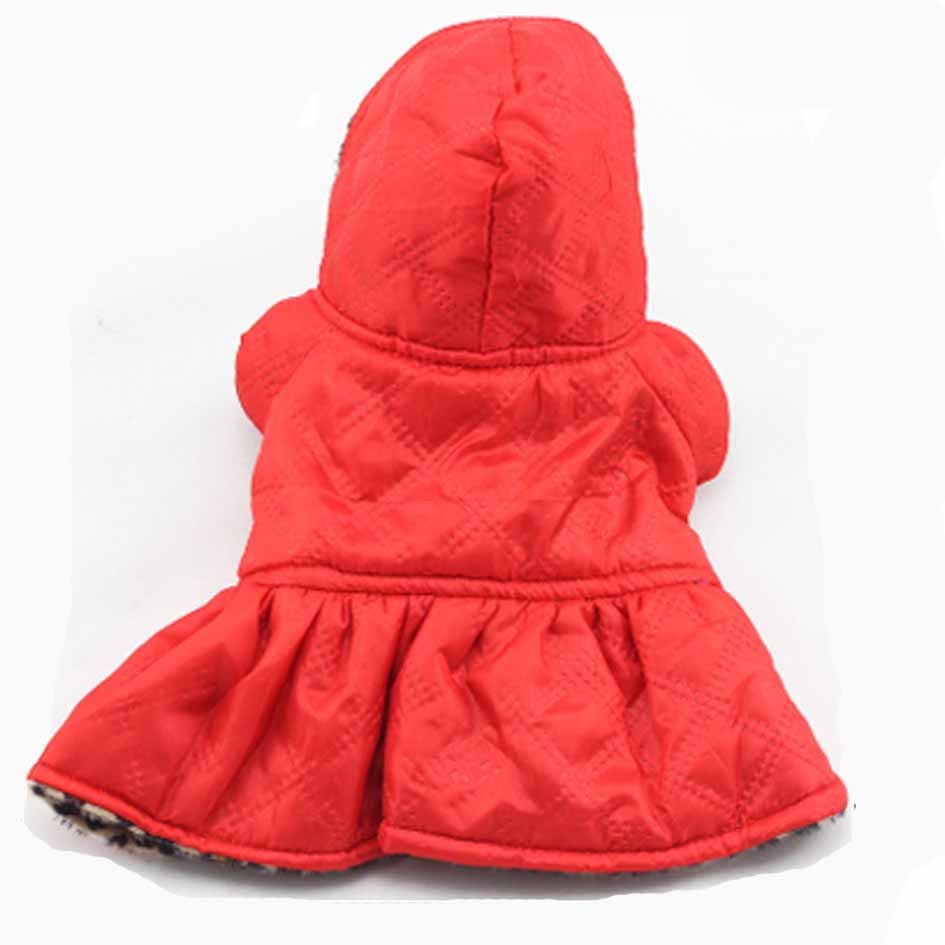 Leopard Print Baumwolle Hundekleid Reversible