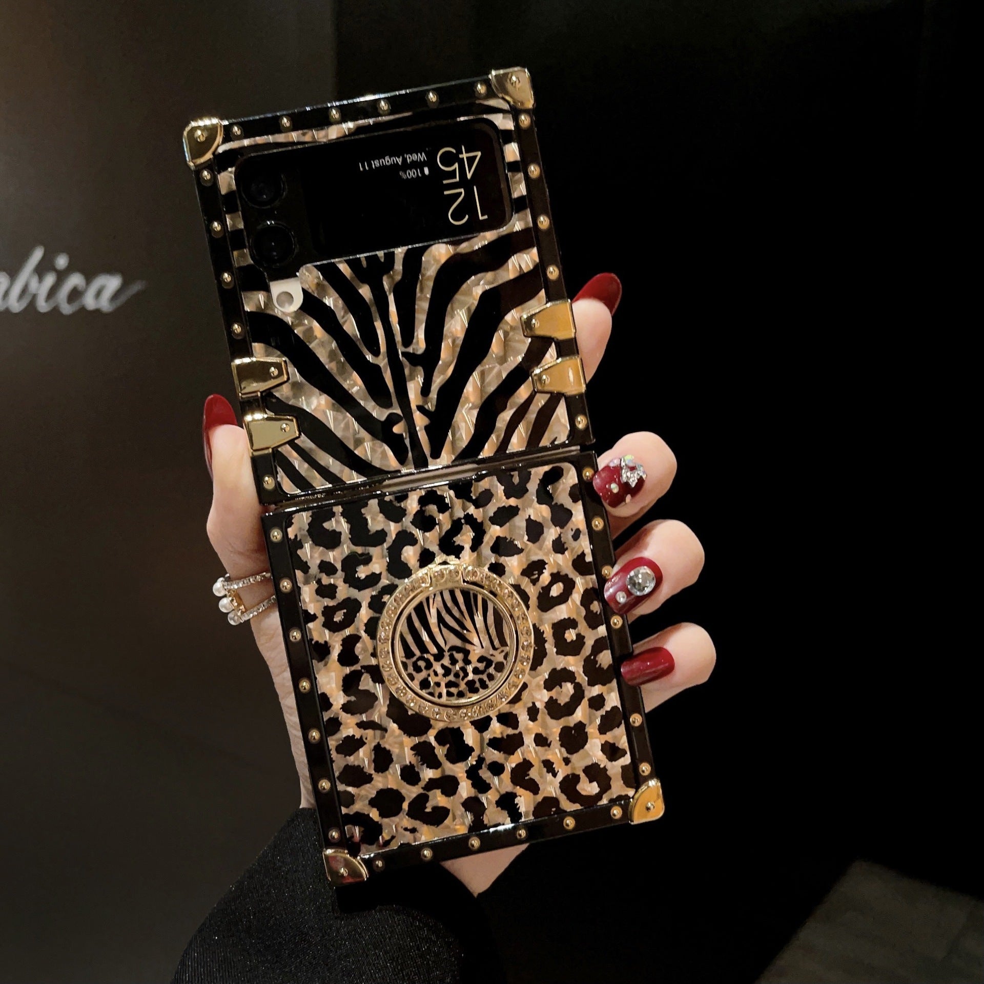 Klassische Mode Leopard Print Handytasche