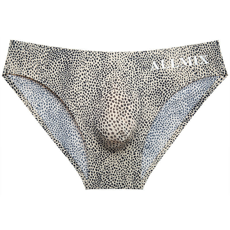 Buchstaben-Leoparddruck-Eisseidenunterwäsche für Männer 3D