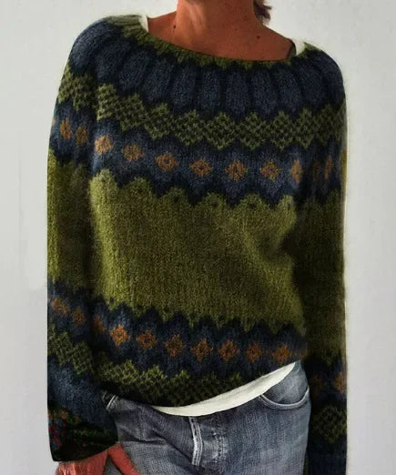 Herbst-Strickpullover für Frauen