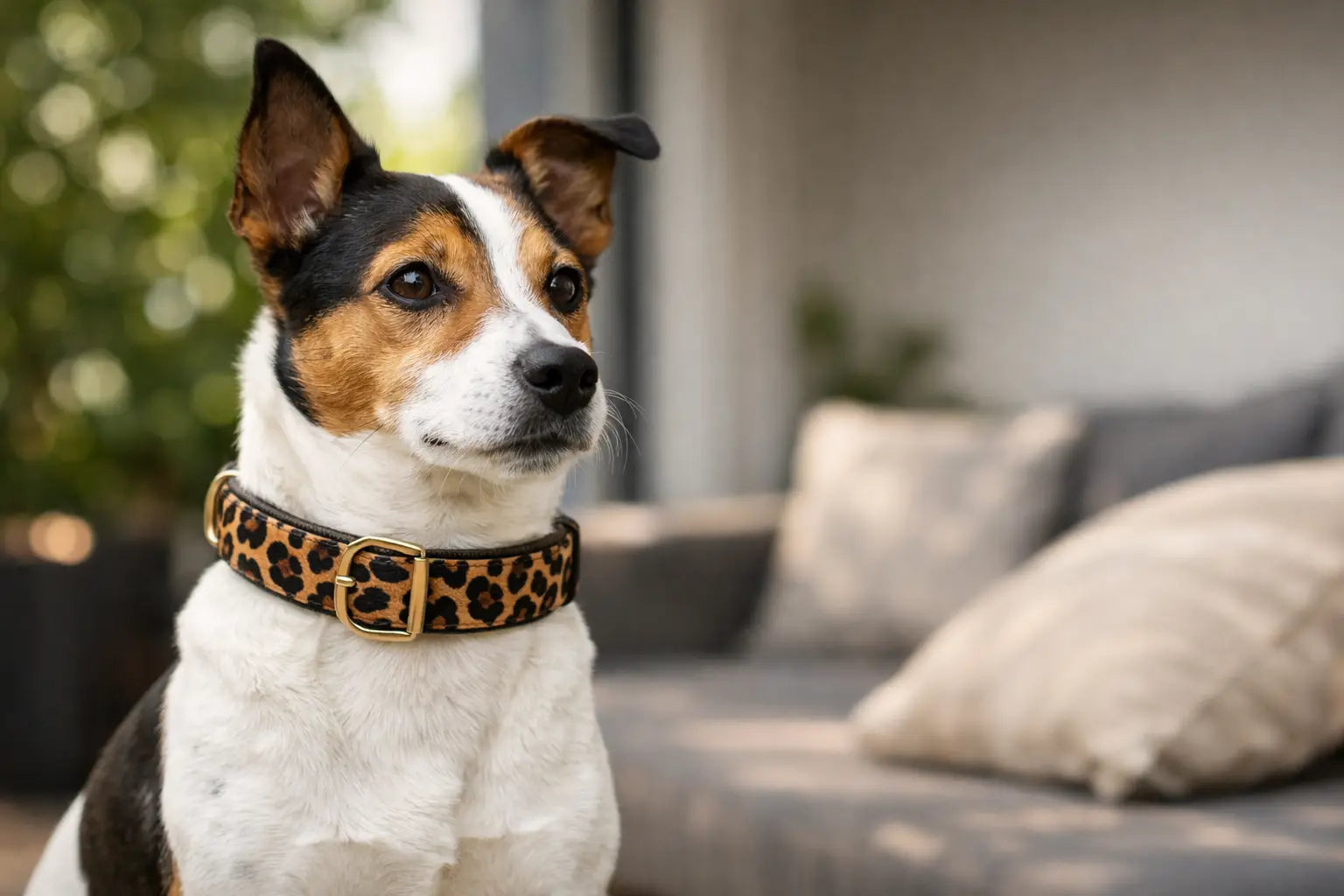 Leoparden Halsband Hund - auffällig und alltagstauglich