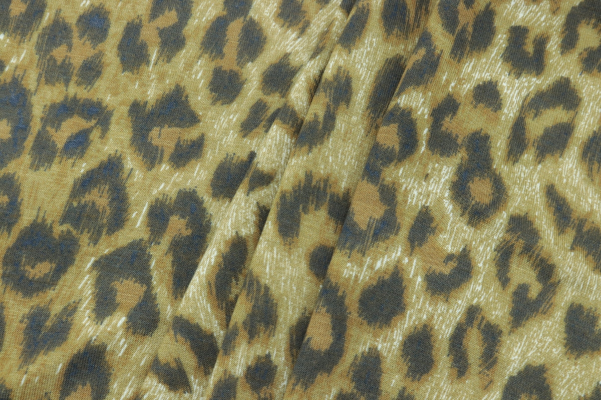 black and white leopard textile