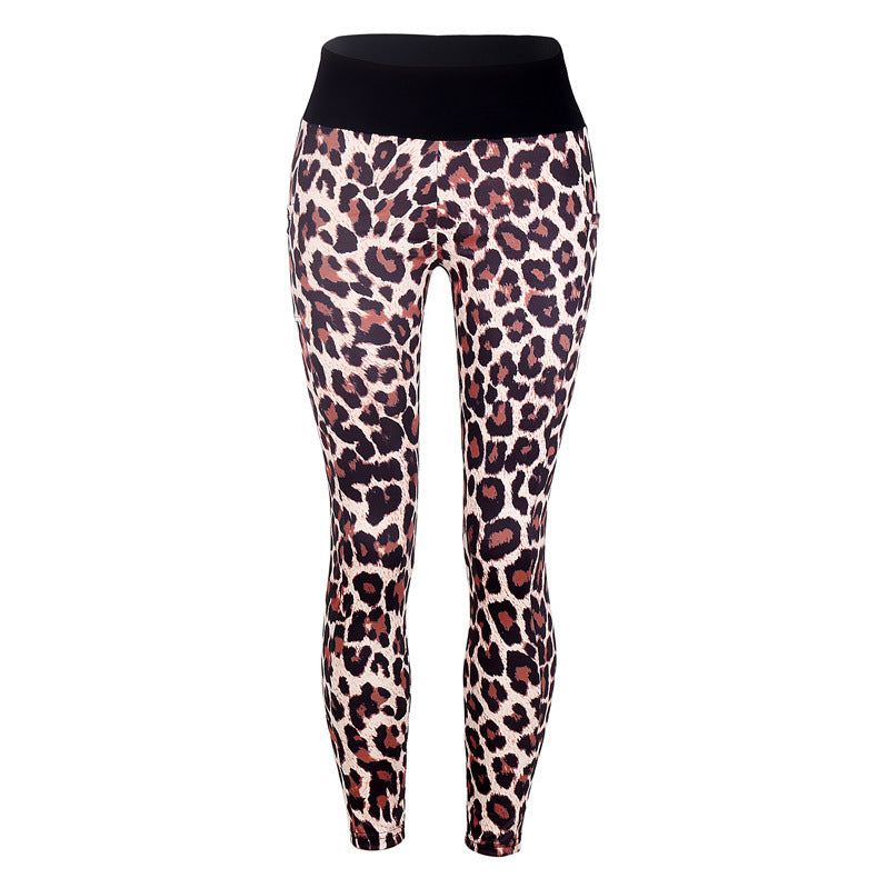 Hip Lifting Leopard Yoga Sport Leggings