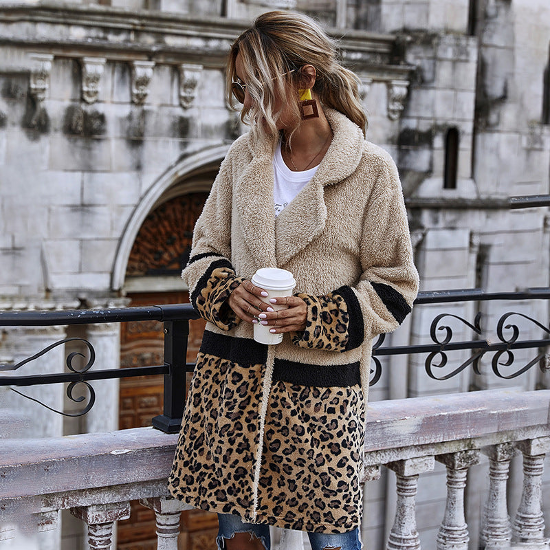 Beauty cashmere leopard coat
