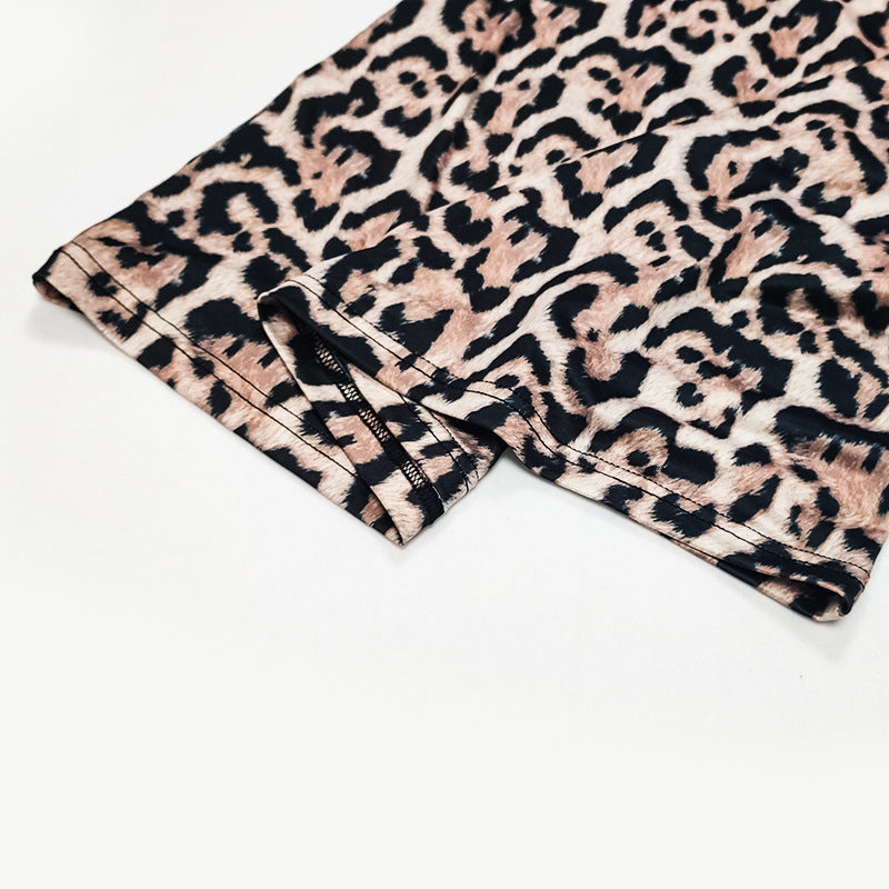 Camisole-Kleid mit Leopardenmuster