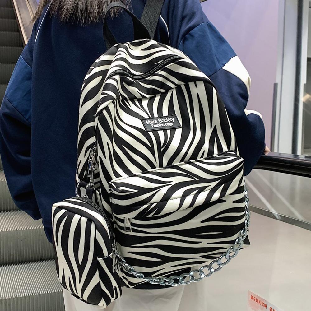 Koreanischer Stil Mode Persönlichkeit College-Stil Großraum-Muster-Rucksack