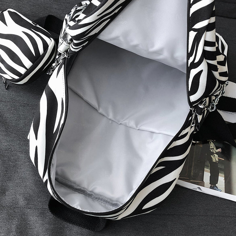 Koreanischer Stil Mode Persönlichkeit College-Stil Großraum-Muster-Rucksack