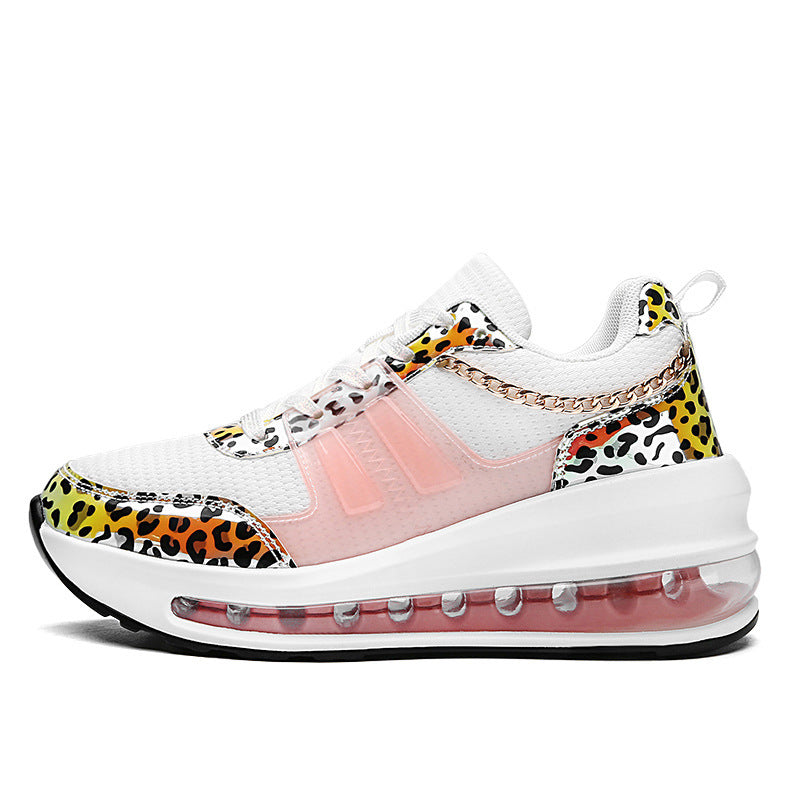 Reflektierende Leopard Print Casual Sportschuhe