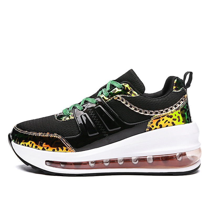 Reflektierende Leopard Print Casual Sportschuhe