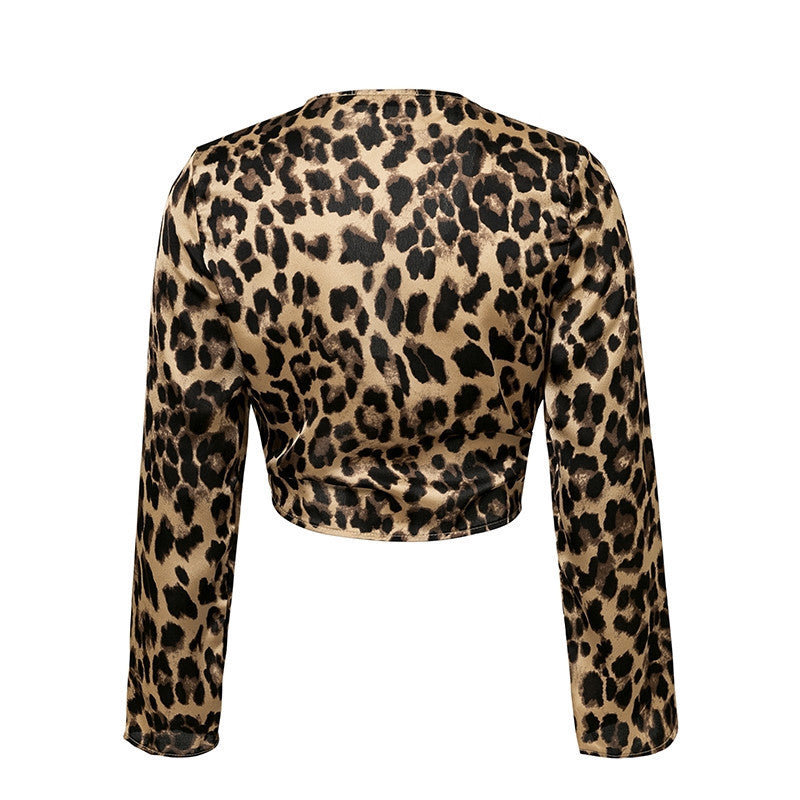 Leopard Print Cardigan In Stock