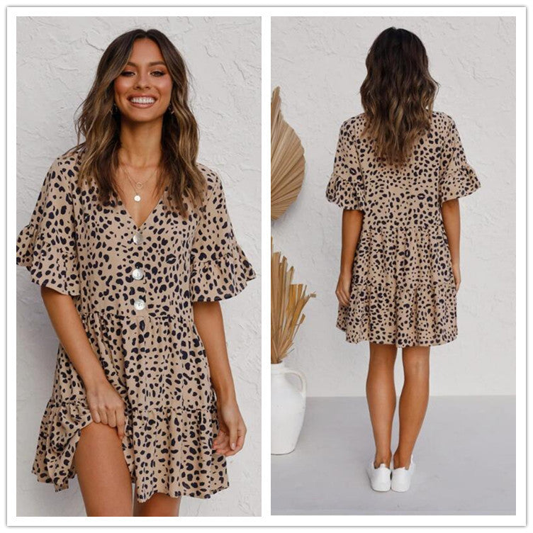 Kleid mit Leopardenmuster