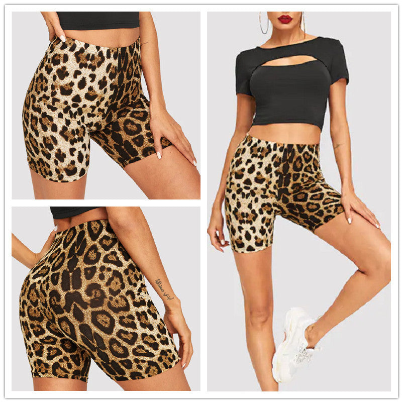 Modische, sexy Hüftshorts mit Leopardenmuster