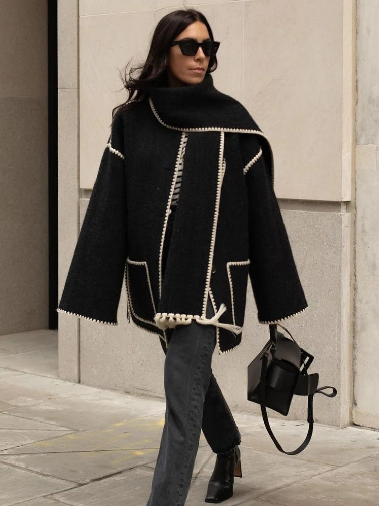 Bequeme Woll-Cape-Jacke