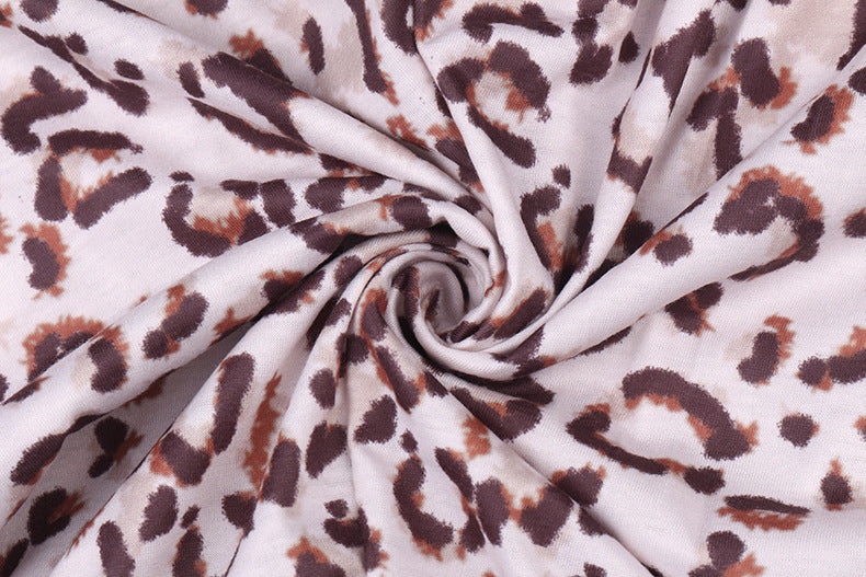 Women's Fashion Leopard Print Casual Trousers