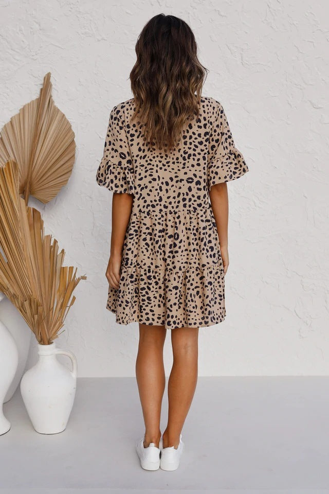 Kleid mit Leopardenmuster