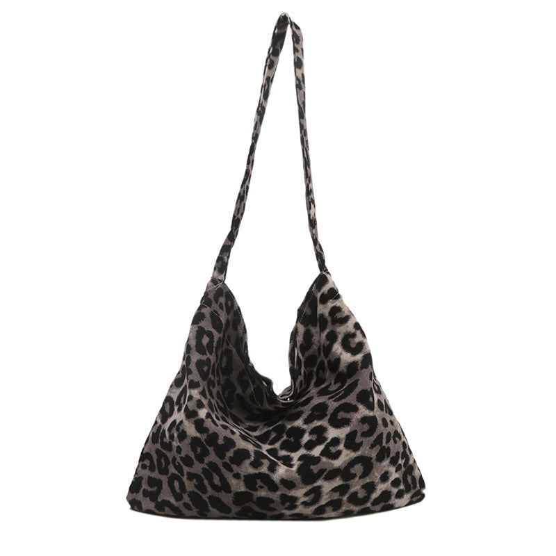 Simple Large Capacity Urban Fashion Leopard Print Shoulder Messenger Bag