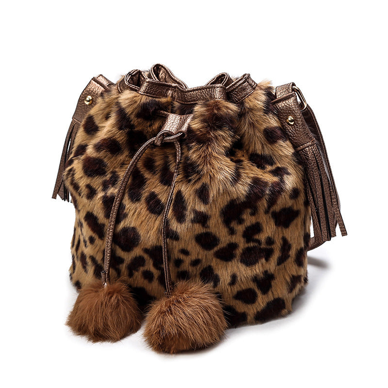 Leopard Eimertasche