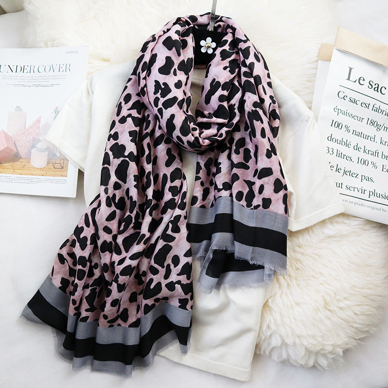 Warmer Leopardenschal