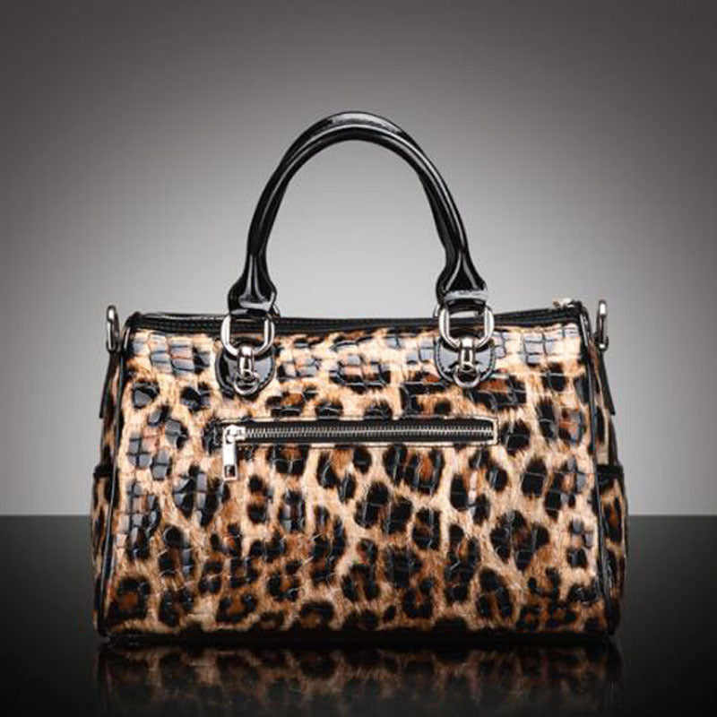 Handtasche mit Leopardenmuster, modisches All-Match-Leder, großes Fassungsvermögen, One-Shoulder