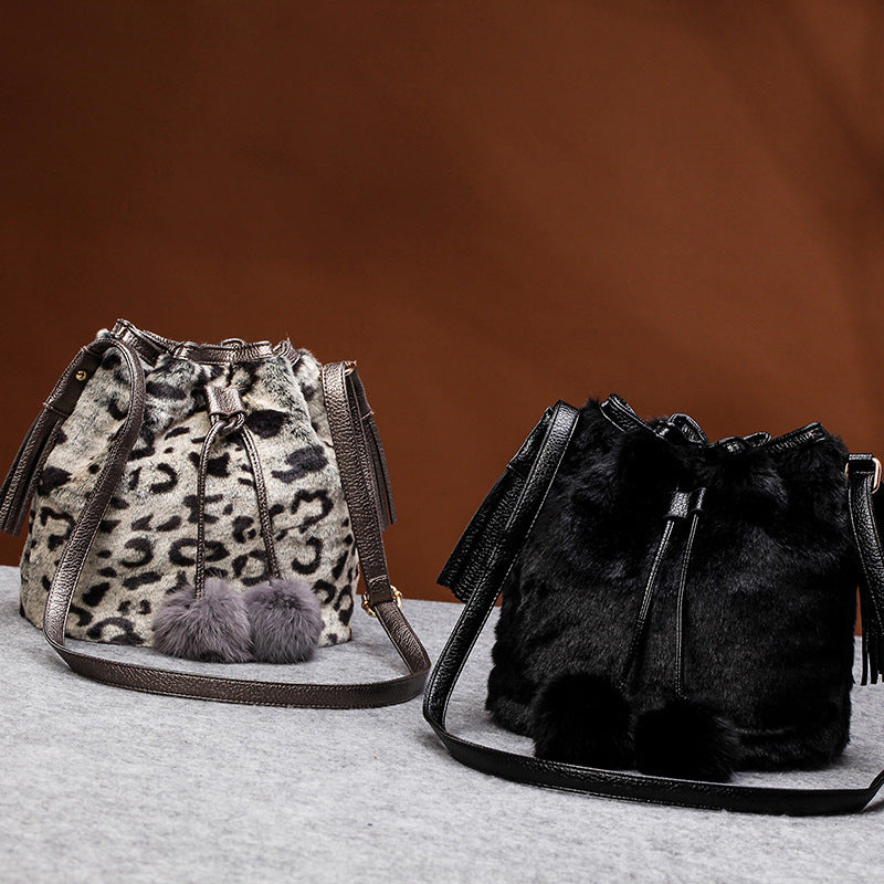 Leopard Eimertasche