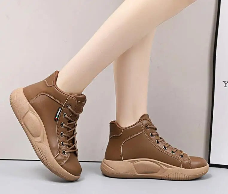 Women's High Top dicke Sohle Martin Stiefel