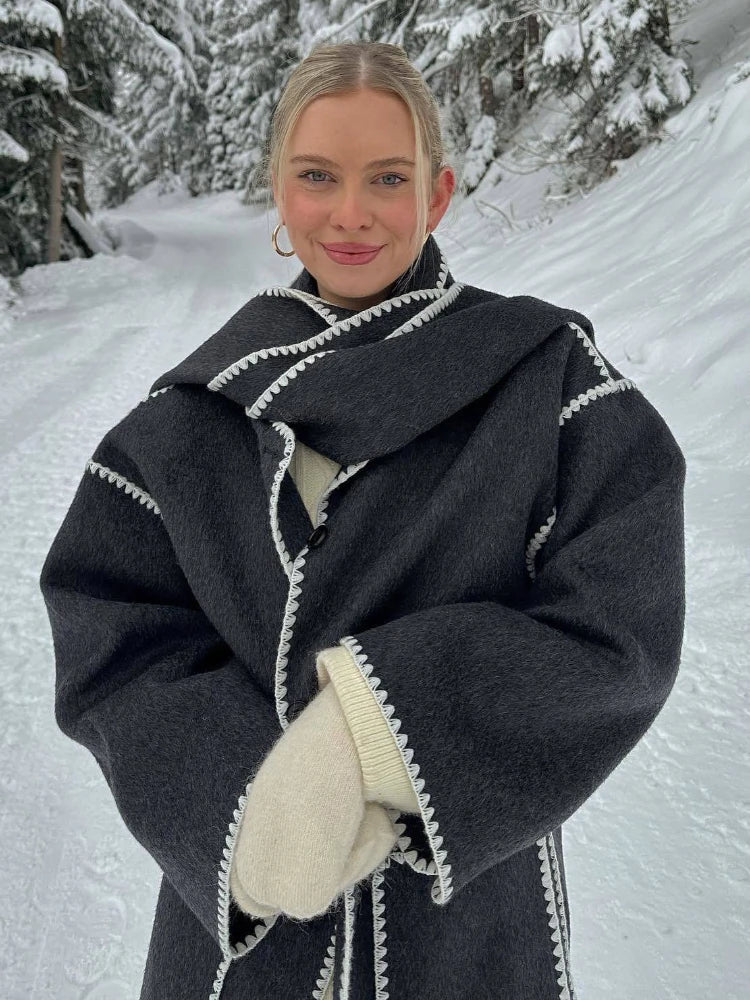 Bequeme Woll-Cape-Jacke