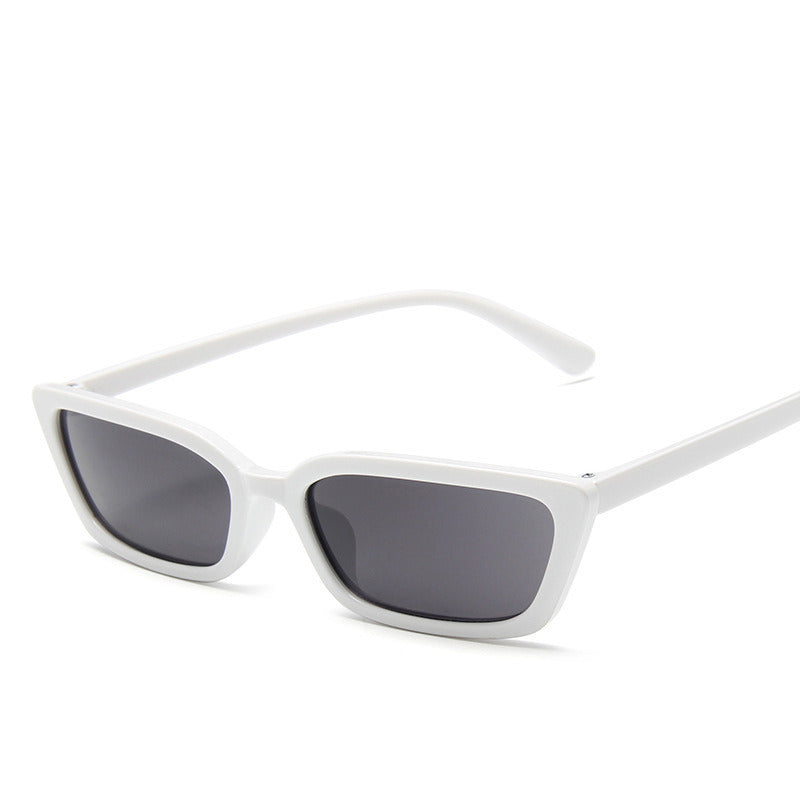 Sonnenbrille mit schmalem Rahmen Zweifarbige Sonnenbrille