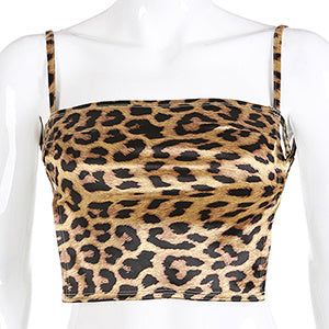 Leopard print vest