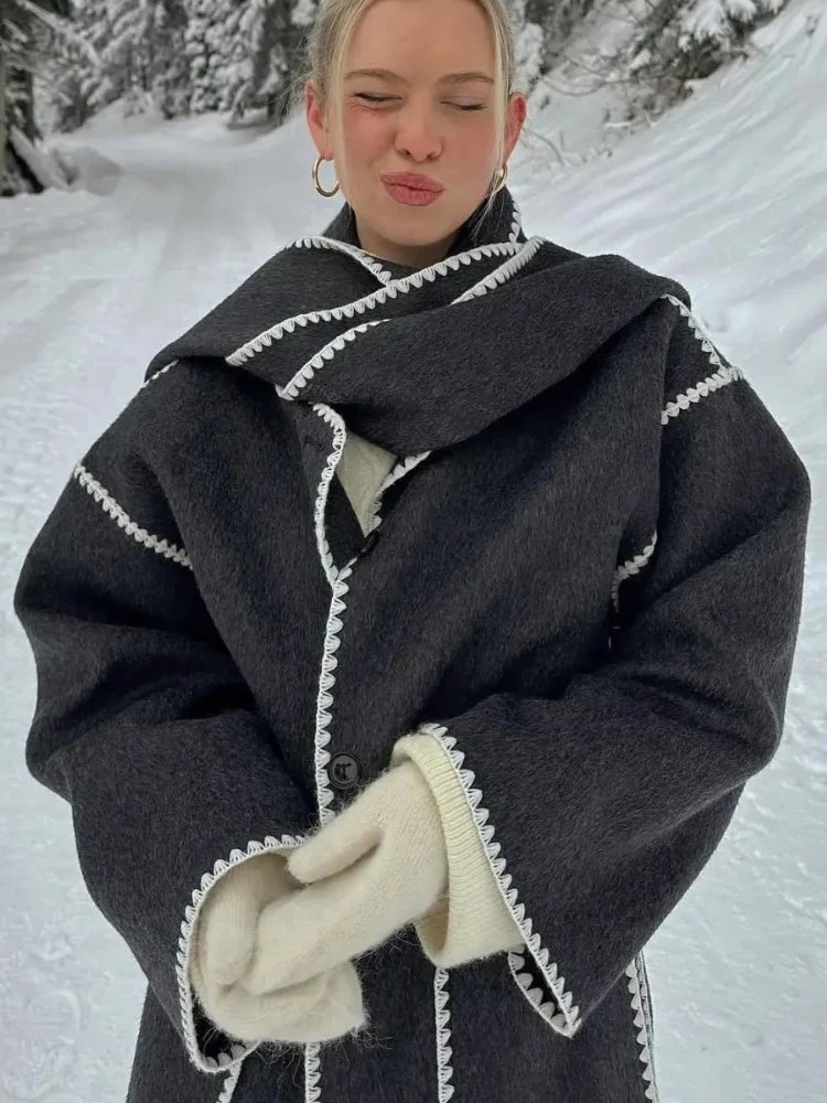 Bequeme Woll-Cape-Jacke