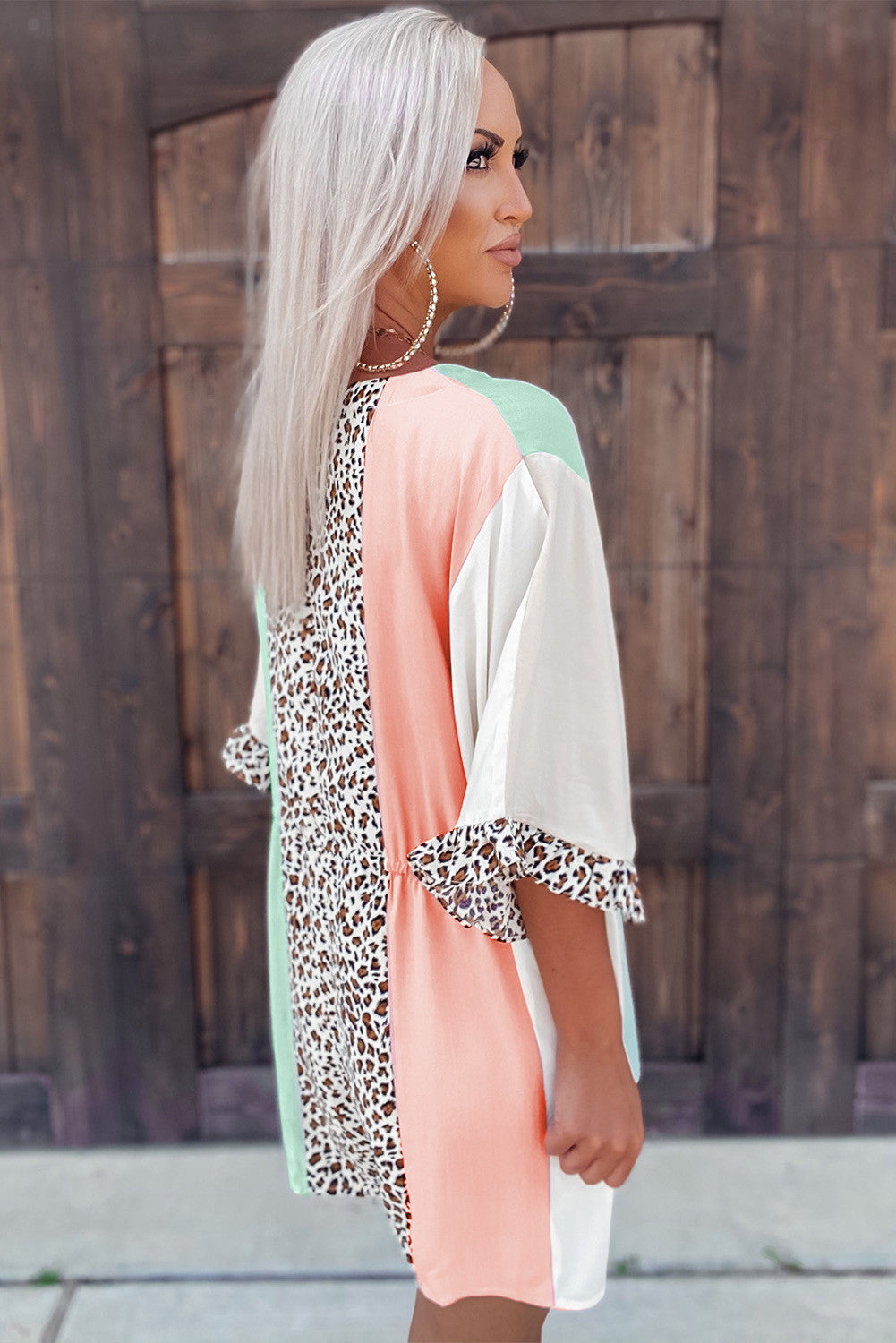Super Summer Leopard Print Jumpsuit Women's Print Color Matching