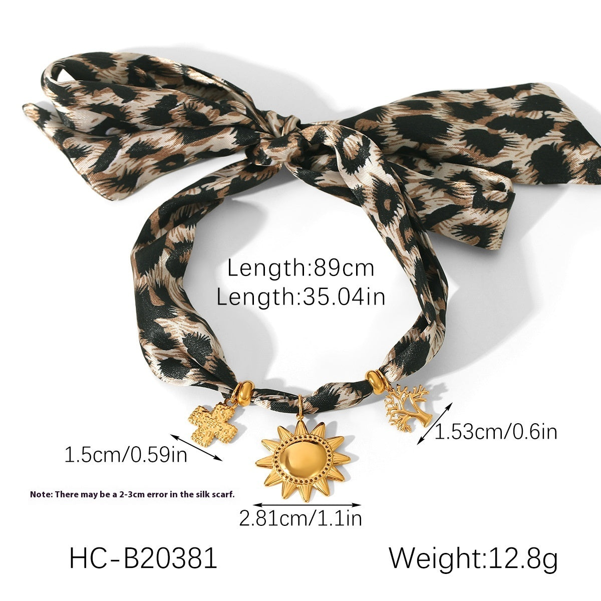 Leopard Ribbon Cross Bracelet For Women Jewerly