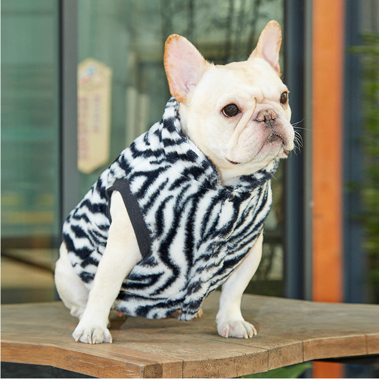 Leopard Print Plush Thick Vest Autumn And Winter