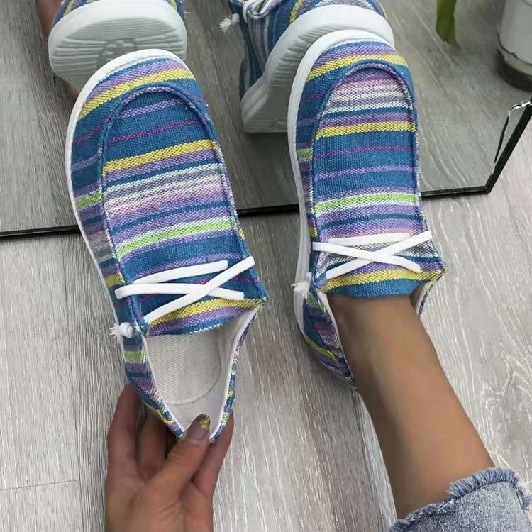 Neuer Stil Sportschuhe Frauen Plattform Ein-Schritt Leopardenmuster Casual Einzelne Schuhe Frauen Schuhe