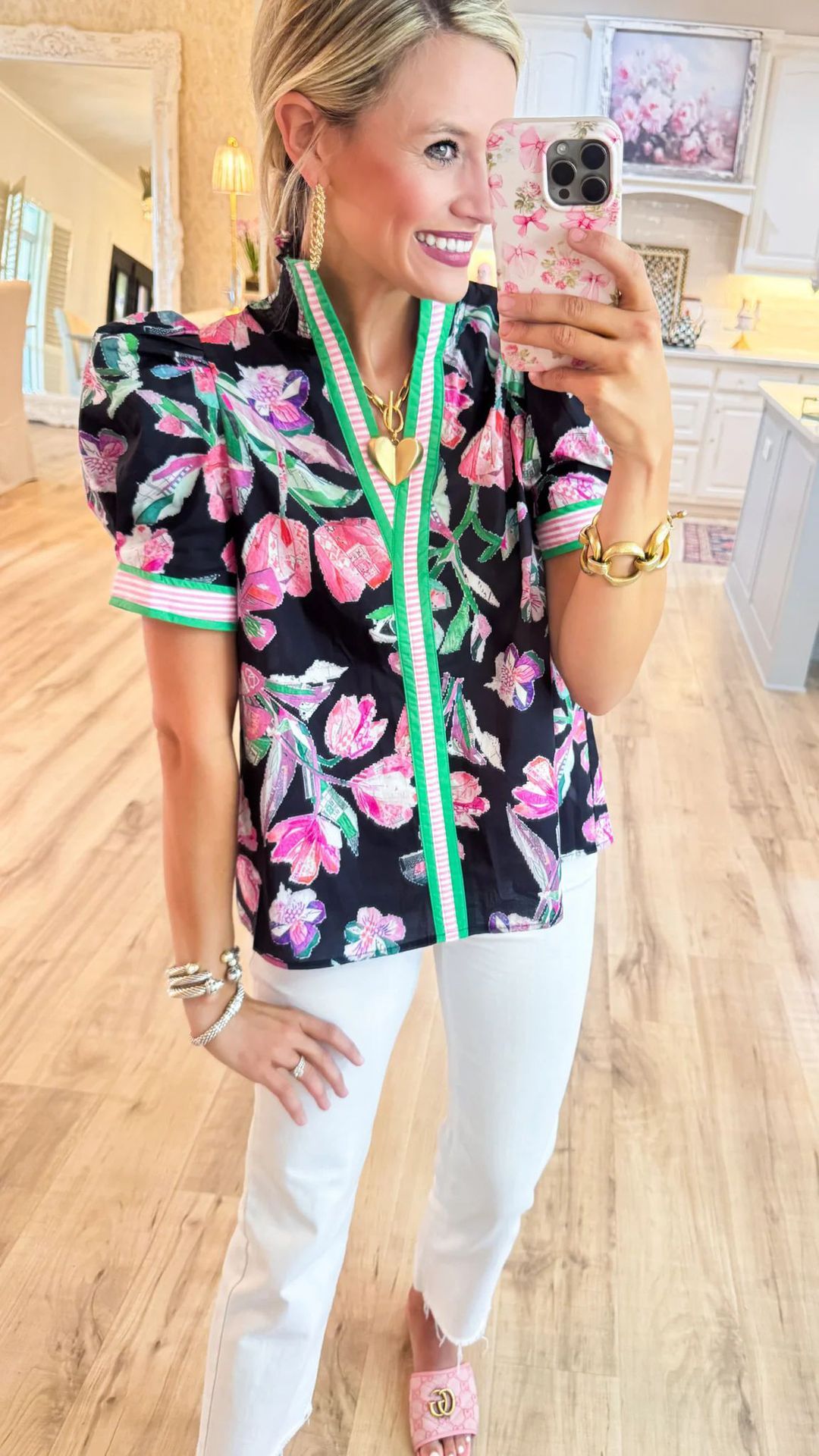 European And American Leisure Fashion Leopard Print Contrast Color Ruffled Short Sleeves