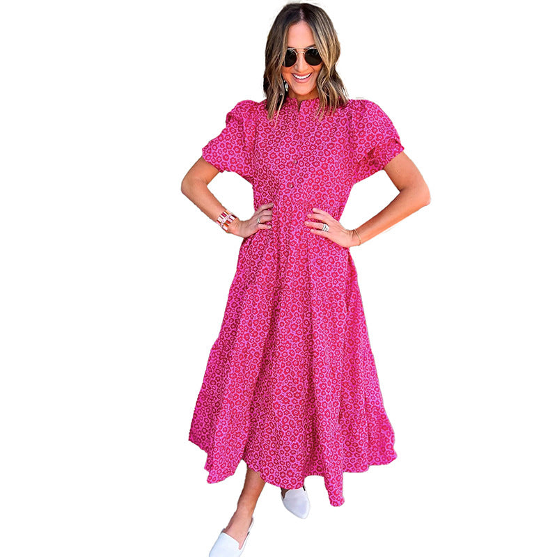 Fashion & Trendy Leopard Print High Waist Dress for Her