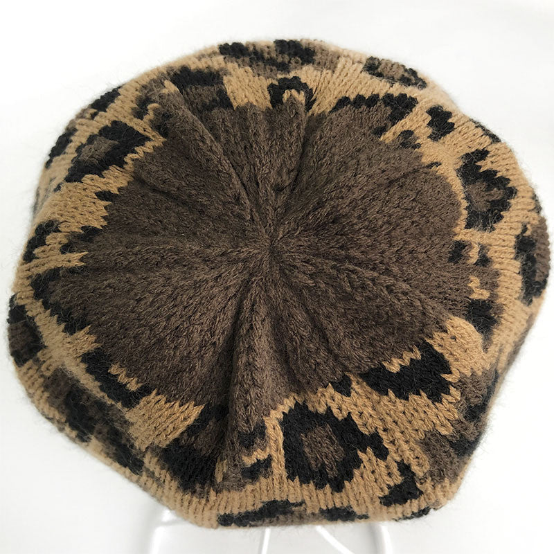 European And American Leopard Print Warm And Thick Suit