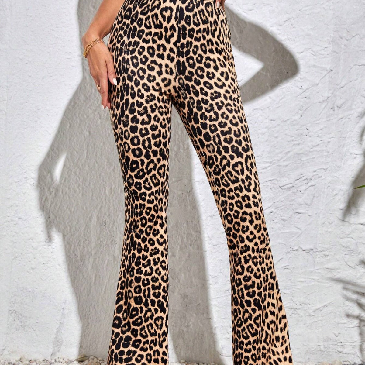 European And American Autumn And Winter Women's Sports Leopard Print Yoga Pants