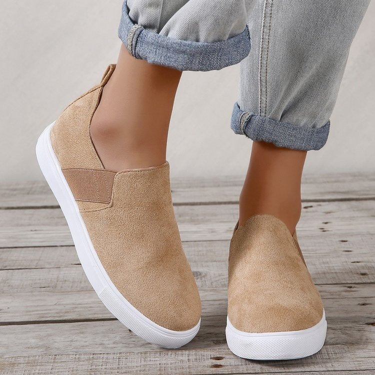 Leopard Loafers Frauen Elastic Band Design Casual flache Schuhe
