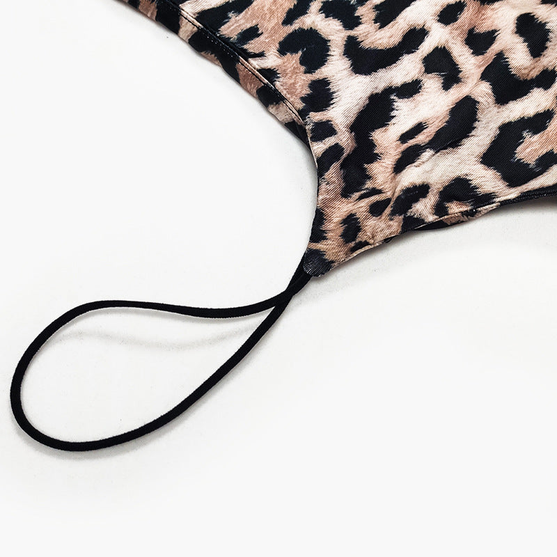 Camisole-Kleid mit Leopardenmuster
