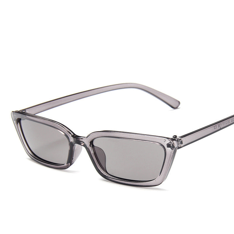 Sonnenbrille mit schmalem Rahmen Zweifarbige Sonnenbrille