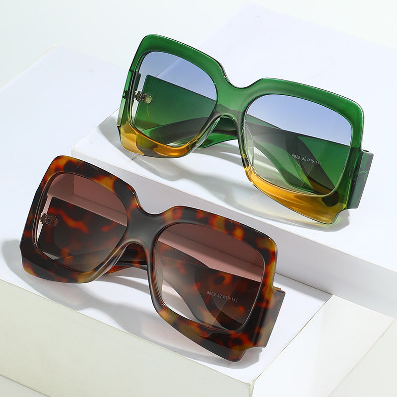 Herbstmode große Felge Internet-berühmte Sonnenbrille Persönlichkeit dicke Bein Sonnenbrille Ins